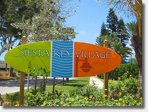 Siesta Village Sign