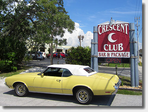 Crescent Club Sign